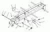 Toro 73520 (520-H) - 520-H Garden Tractor, 1995 (5900178-5999999) Ersatzteile FRONT & SIDE HITCH ASSEMBLY