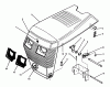 Toro 73520 (520-H) - 520-H Garden Tractor, 1995 (5900178-5999999) Ersatzteile HOOD ASSEMBLY