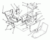 Toro 73520 (520-H) - 520-H Garden Tractor, 1995 (5900178-5999999) Ersatzteile HOODSTAND ASSEMBLY