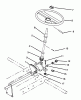 Toro 73520 (520-H) - 520-H Garden Tractor, 1995 (5900178-5999999) Ersatzteile STEERING GEAR ASSEMBLY