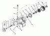 Toro 73520 (520-H) - 520-H Garden Tractor, 1995 (5900178-5999999) Ersatzteile TRANSAXLE ASSEMBLY #1
