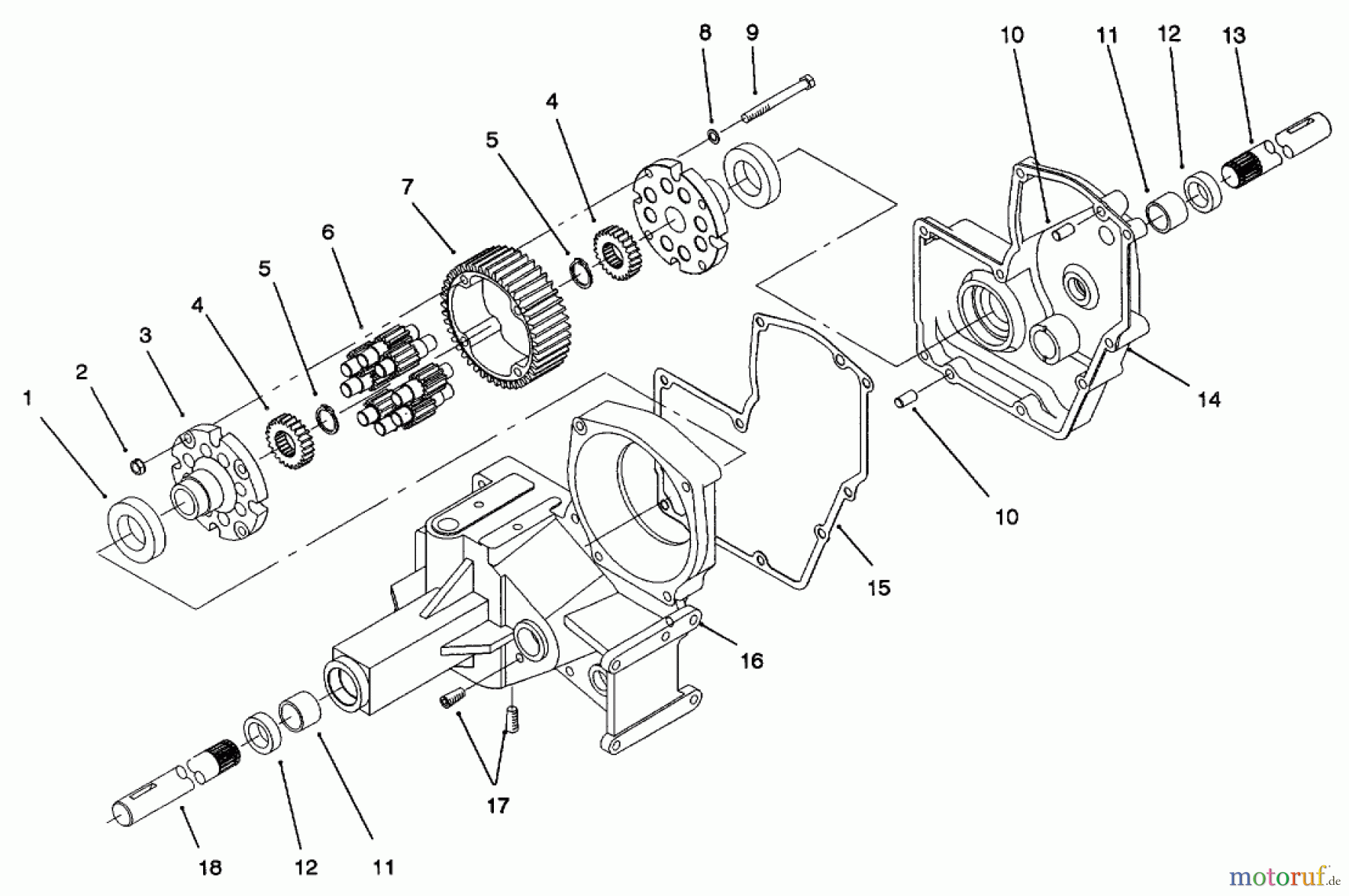 Toro Neu Mowers, Lawn & Garden Tractor Seite 1 73521 (520-H) - Toro 520-H Garden Tractor, 1997 (7900001-7999999) HYDROSTATIC TRANSMISSION #1