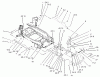Toro 73542 (520xi) - 520xi Garden Tractor, 2003 (230000001-230999999) Ersatzteile BUMPER AND HOOD SUPPORT ASSEMBLY