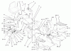 Toro 73542 (520xi) - 520xi Garden Tractor, 2003 (230000001-230999999) Ersatzteile FENDER, FOOTREST AND SEAT ASSEMBLY