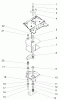 Toro 73542 (520xi) - 520xi Garden Tractor, 2003 (230000001-230999999) Ersatzteile MANUAL STEERING LOWER ASSEMBLY