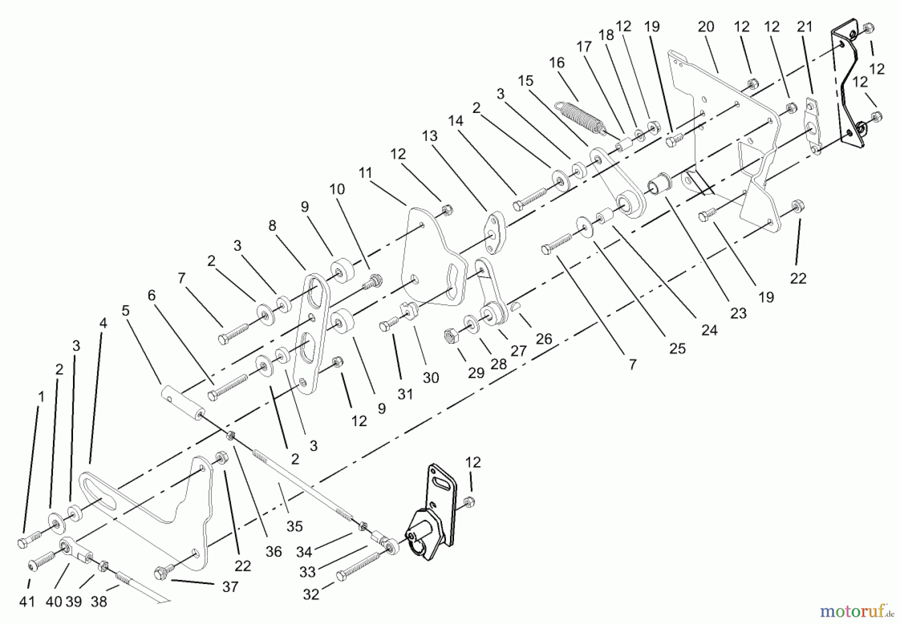  Toro Neu Mowers, Lawn & Garden Tractor Seite 1 73542 (520xi) - Toro 520xi Garden Tractor, 2003 (230000001-230999999) SMART TURN REAR ASSEMBLY