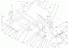 Toro 73545 (520Lxi) - 520Lxi Garden Tractor, 1998 (8900001-8999999) Ersatzteile BUMPER AND HOOD ASSEMBLY