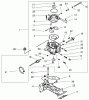 Toro 73545 (520Lxi) - 520Lxi Garden Tractor, 1998 (8900001-8999999) Ersatzteile CARBURETOR ASSEMBLY
