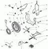 Toro 73545 (520Lxi) - 520Lxi Garden Tractor, 1998 (8900001-8999999) Ersatzteile ELECTRICAL COMPONENTS ASSEMBLY