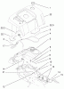 Toro 73545 (520Lxi) - 520Lxi Garden Tractor, 1998 (8900001-8999999) Ersatzteile FENDER AND FUEL SYSTEM ASSEMBLY