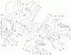 Toro 73545 (520Lxi) - 520Lxi Garden Tractor, 1998 (8900001-8999999) Ersatzteile FENDER, FOOTREST AND SEAT ASSEMBLY