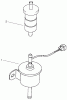Toro 73545 (520Lxi) - 520Lxi Garden Tractor, 1998 (8900001-8999999) Ersatzteile FUEL PUMP & FILTER ASSEMBLY