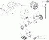 Toro 73545 (520Lxi) - 520Lxi Garden Tractor, 1998 (8900001-8999999) Ersatzteile OIL PUMP & FILTER ASSEMBLY