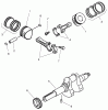 Toro 73545 (520Lxi) - 520Lxi Garden Tractor, 1998 (8900001-8999999) Ersatzteile PISTON & CRANKSHAFT ASSEMBLY