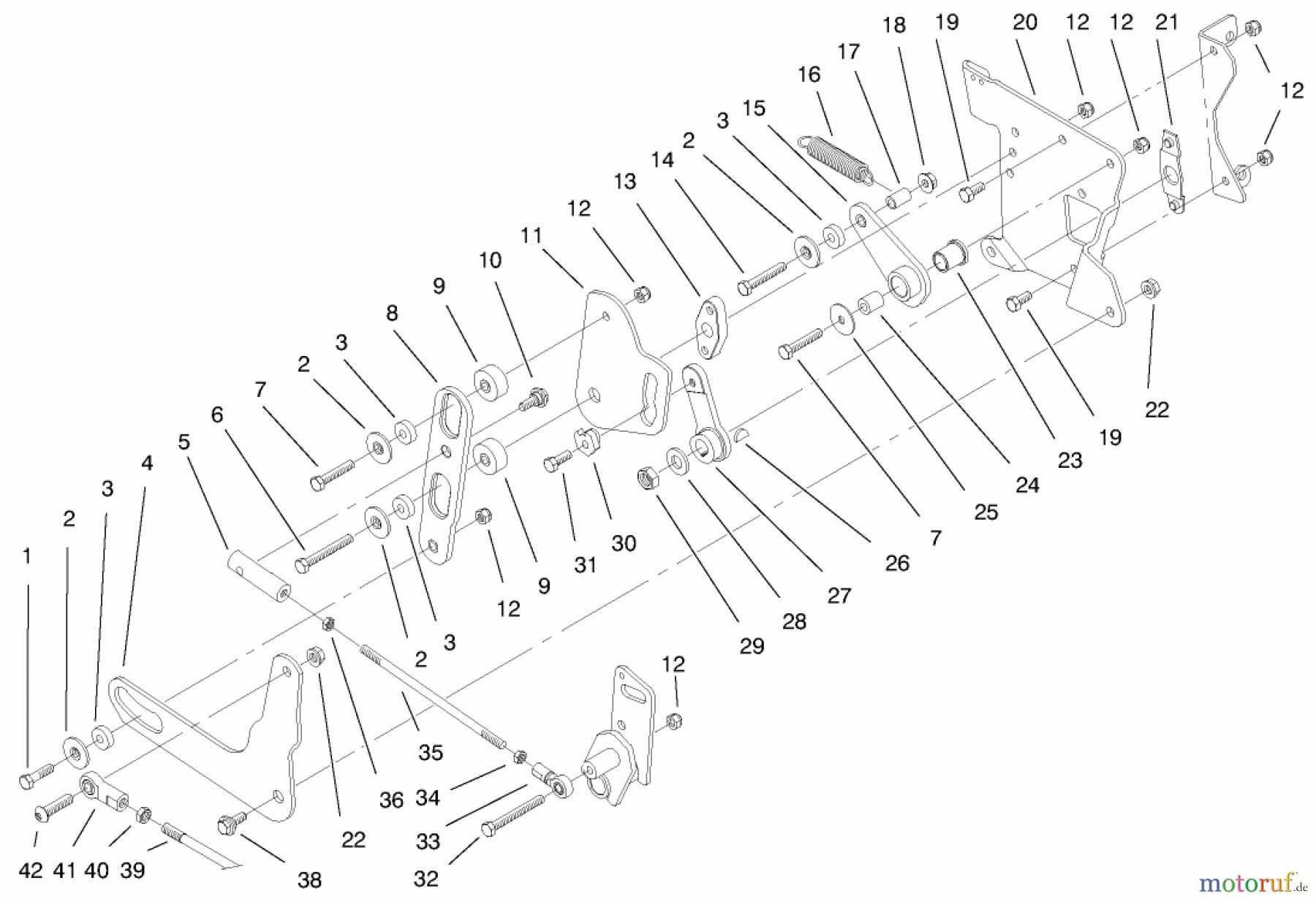 Toro Neu Mowers, Lawn & Garden Tractor Seite 1 73545 (520Lxi) - Toro 520Lxi Garden Tractor, 1998 (8900001-8999999) SMART TURN REAR ASSEMBLY