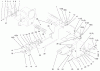 Toro 73580 (520Lxi) - 520Lxi Garden Tractor, 2000 (200000001-200999999) Ersatzteile ATTACH-A-MATIC & HITCH ASSEMBLY