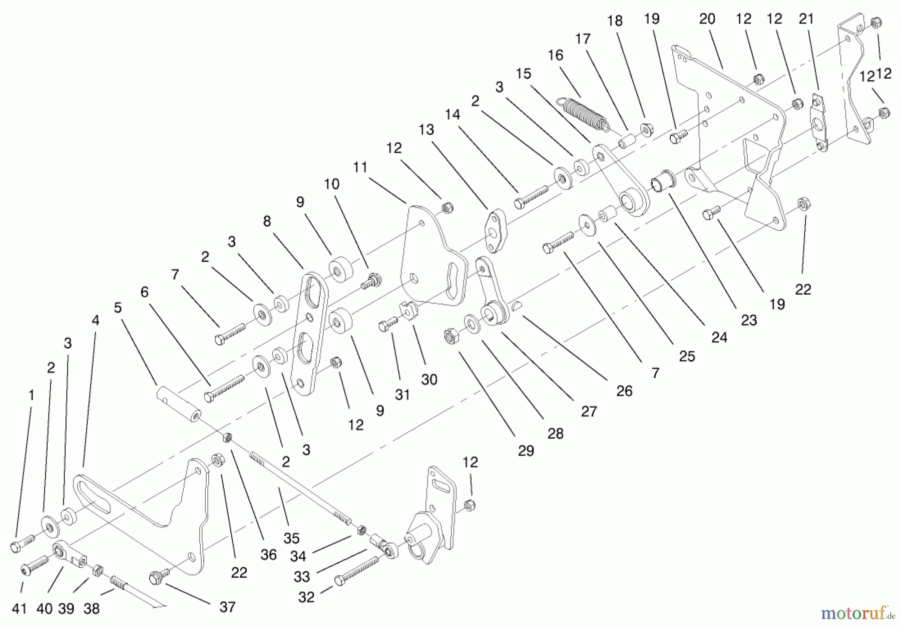 Toro Neu Mowers, Lawn & Garden Tractor Seite 1 73580 (520Lxi) - Toro 520Lxi Garden Tractor, 2000 (200000001-200999999) REAR SMART TURN ASSEMBLY
