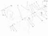 Toro 73580 (520Lxi) - 520Lxi Garden Tractor, 2000 (200000001-200999999) Ersatzteile UPPER PARKING BRAKE ASSEMBLY