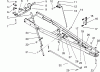 Toro 79350 - 48" Snow/Dozer Blade, 300 Series Garden Tractors, 1993 (3900001-3999999) Ersatzteile FRAME ASSEMBLY