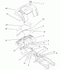 Toro 73580 (520Lxi) - 520Lxi Garden Tractor, 2001 (210000001-210999999) Ersatzteile FENDER & FUEL SYSTEM ASSEMBLY