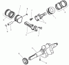 Toro 73580 (520Lxi) - 520Lxi Garden Tractor, 2001 (210000001-210999999) Ersatzteile PISTON & CRANKSHAFT ASSEMBLY