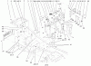 Toro 73580 (520Lxi) - 520Lxi Garden Tractor, 2001 (210000001-210999999) Ersatzteile STEERING TOWER & FUEL TANK SUPPORTS ASSEMBLY