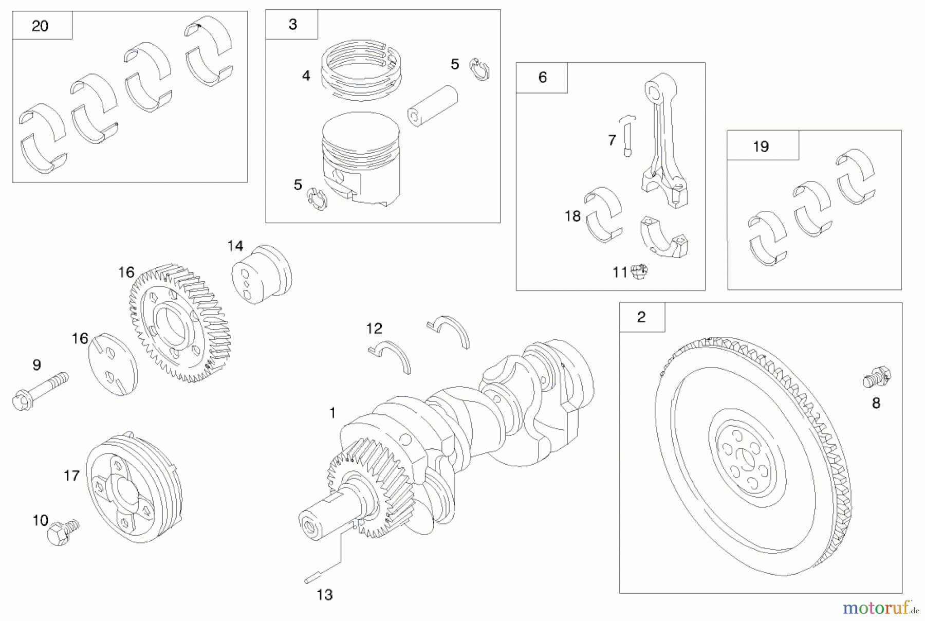 Toro Neu Mowers, Lawn & Garden Tractor Seite 1 73550 (523Dxi) - Toro 523Dxi Garden Tractor, 1998 (8900001-8999999) ENGINE ASSEMBLY #2