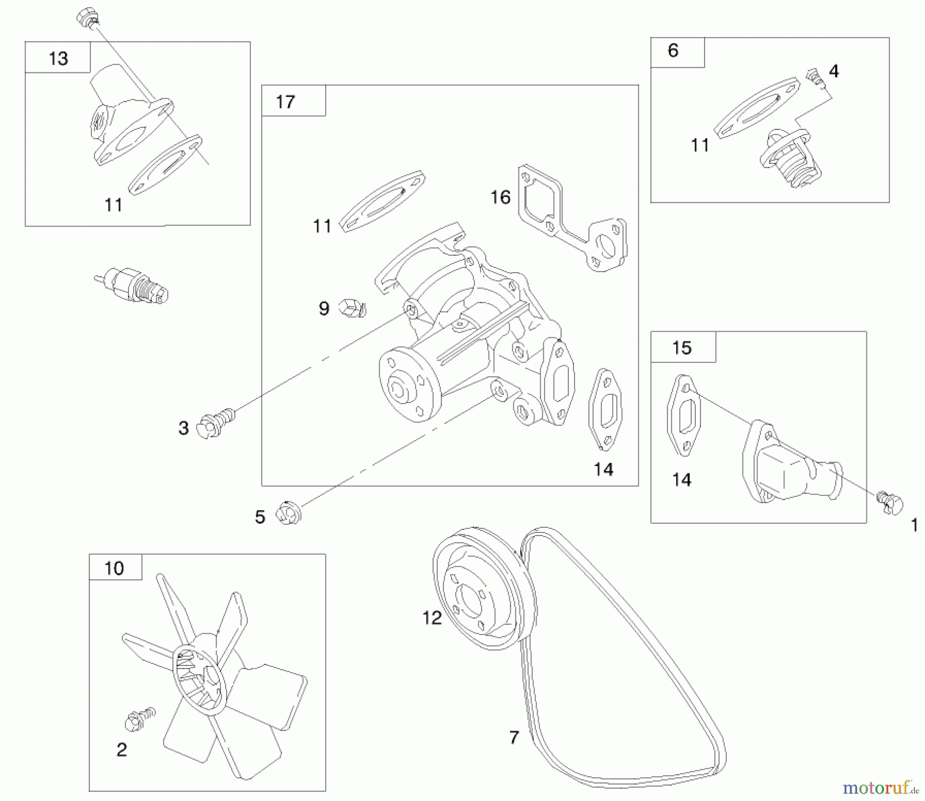 Toro Neu Mowers, Lawn & Garden Tractor Seite 1 73550 (523Dxi) - Toro 523Dxi Garden Tractor, 1998 (8900001-8999999) ENGINE ASSEMBLY #9