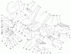 Toro 73590 (523Dxi) - 523Dxi Garden Tractor, 1999 (9900001-9999999) Ersatzteile FENDER, FOOTREST & SEAT ASSEMBLY