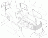Toro 73590 (523Dxi) - 523Dxi Garden Tractor, 1999 (9900001-9999999) Ersatzteile GRILL & SIDE PANELS ASSEMBLY