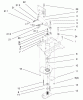 Toro 73552 (523Dxi) - 523Dxi Garden Tractor, 2000 (200000001-200999999) Ersatzteile POWER STEERING LOWER ASSEMBLY