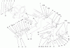 Toro 73560 (522xi) - 522xi Garden Tractor, 1998 (8900001-8999999) Ersatzteile ATTACH A MATIC AND HITCH ASSEMBLY