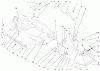 Toro 73560 (522xi) - 522xi Garden Tractor, 1998 (8900001-8999999) Ersatzteile BUMPER AND HOOD ASSEMBLY