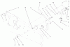 Toro 73560 (522xi) - 522xi Garden Tractor, 1998 (8900001-8999999) Ersatzteile UPPER PARKING BRAKE ASSEMBLY