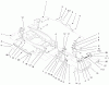 Toro 73561 (522xi) - 522xi Garden Tractor, 2000 (000000001-000999999) Ersatzteile BUMPER & HOOD SUPPORT ASSEMBLY