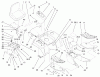 Toro 73561 (522xi) - 522xi Garden Tractor, 2000 (000000001-000999999) Ersatzteile FENDER, FOOTREST, & SEAT ASSEMBLY