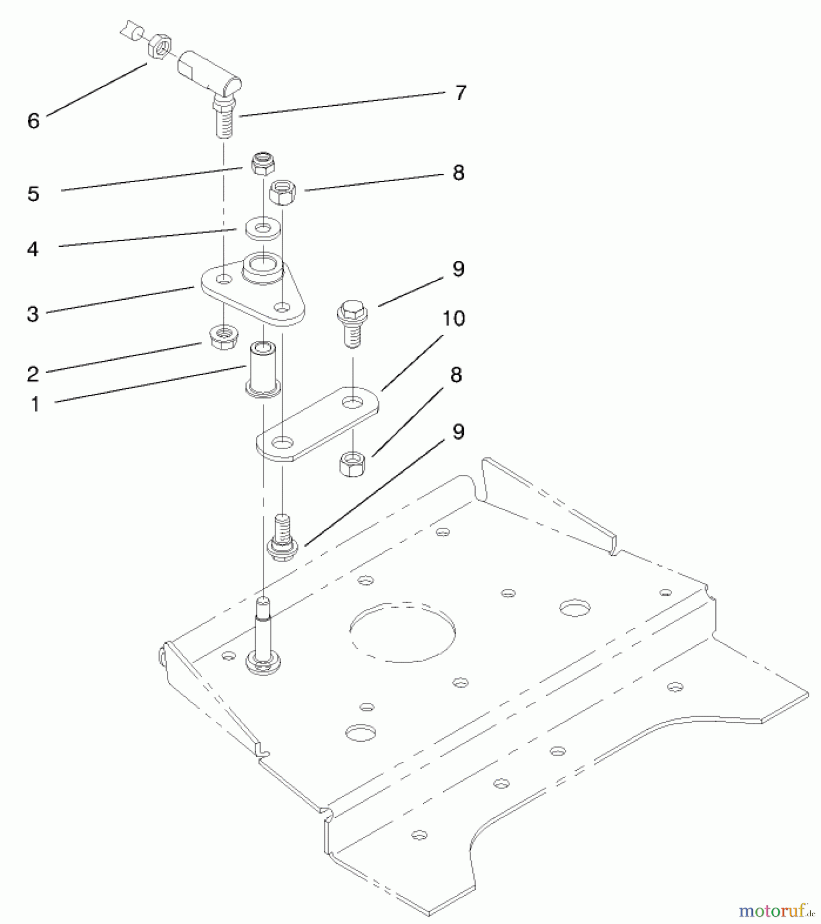 Toro Neu Mowers, Lawn & Garden Tractor Seite 1 73561 (522xi) - Toro 522xi Garden Tractor, 1999 (9900001-9999999) FRONT SMART TURN ASSEMBLY