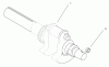 Toro 73561 (522xi) - 522xi Garden Tractor, 2000 (000000001-000999999) Ersatzteile GROUP 1-CRANKSHAFT