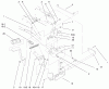 Toro 73561 (522xi) - 522xi Garden Tractor, 2000 (000000001-000999999) Ersatzteile HYDRO CONTROLS ASSEMBLY