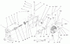 Toro 73561 (522xi) - 522xi Garden Tractor, 2000 (000000001-000999999) Ersatzteile HYDRO TRANS AXLE ASSEMBLY #2