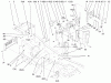 Toro 73561 (522xi) - 522xi Garden Tractor, 2000 (000000001-000999999) Ersatzteile STEERING TOWER & FUEL TANK SUPPORTS ASSEMBLY