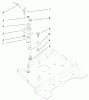 Toro 73561 (522xi) - 522xi Garden Tractor, 2000 (200000201-200999999) Ersatzteile FRONT SMART TURN ASSEMBLY