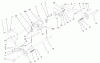 Toro 73561 (522xi) - 522xi Garden Tractor, 2000 (200000201-200999999) Ersatzteile LOWER HYDRO LIFT ASSEMBLY
