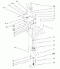 Toro 73561 (522xi) - 522xi Garden Tractor, 2000 (200000201-200999999) Ersatzteile LOWER POWER STEERING ASSEMBLY