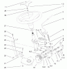 Toro 73561 (522xi) - 522xi Garden Tractor, 2000 (200000201-200999999) Ersatzteile POWER STEERING & TILT ASSEMBLY