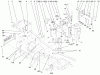 Toro 73561 (522xi) - 522xi Garden Tractor, 2000 (200000201-200999999) Ersatzteile STEERING TOWER & FUEL TANK SUPPORTS ASSEMBLY