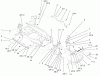 Toro 73561 (522xi) - 522xi Garden Tractor, 2001 (210000001-210999999) Ersatzteile BUMPER & HOOD SUPPORT