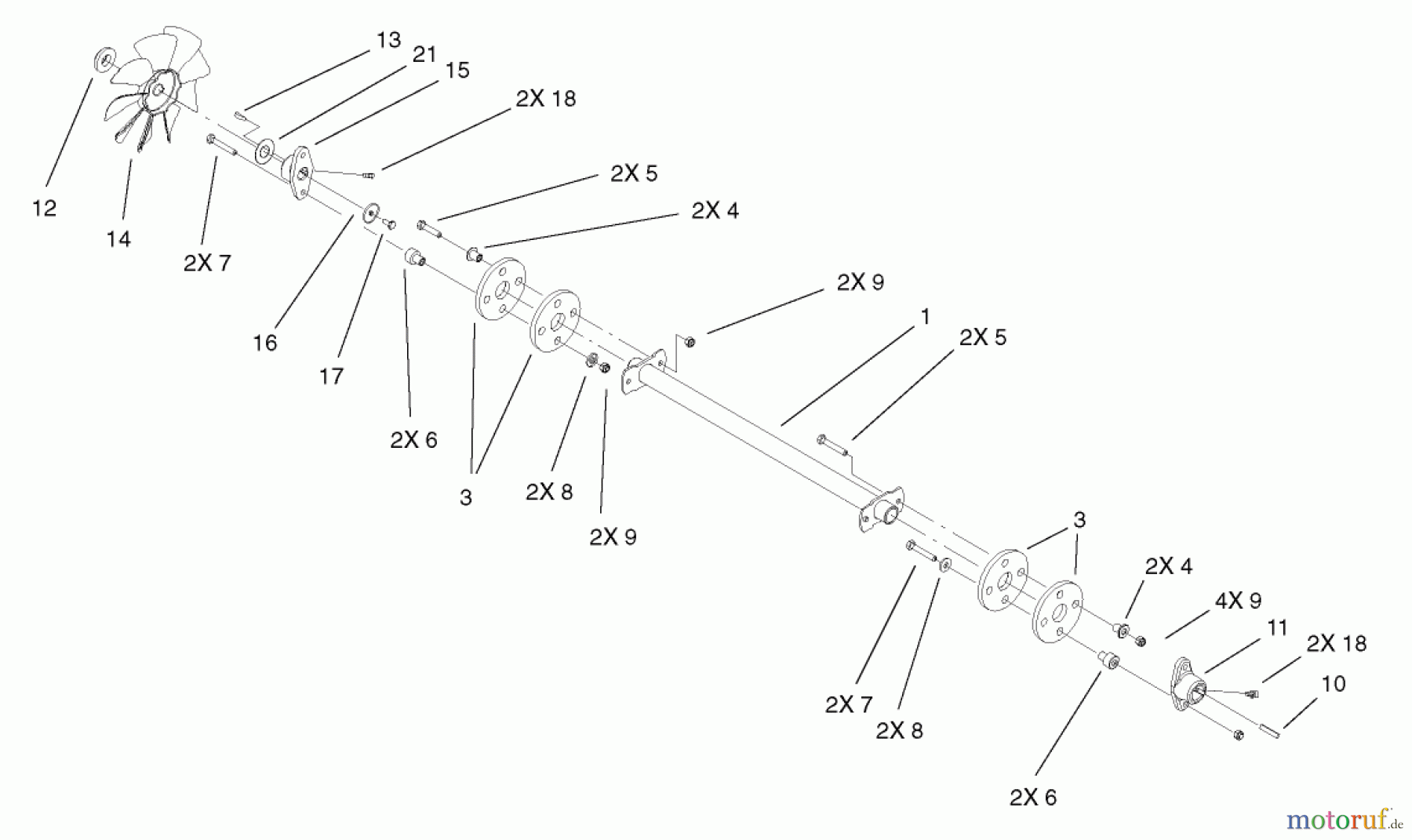 Toro Neu Mowers, Lawn & Garden Tractor Seite 1 73561 (522xi) - Toro 522xi Garden Tractor, 2001 (210000001-210999999) DRUVE SHAFT ASSEMBLY