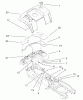 Toro 73561 (522xi) - 522xi Garden Tractor, 2001 (210000001-210999999) Ersatzteile FENDER & FUEL SYSTEM ASSEMBLY