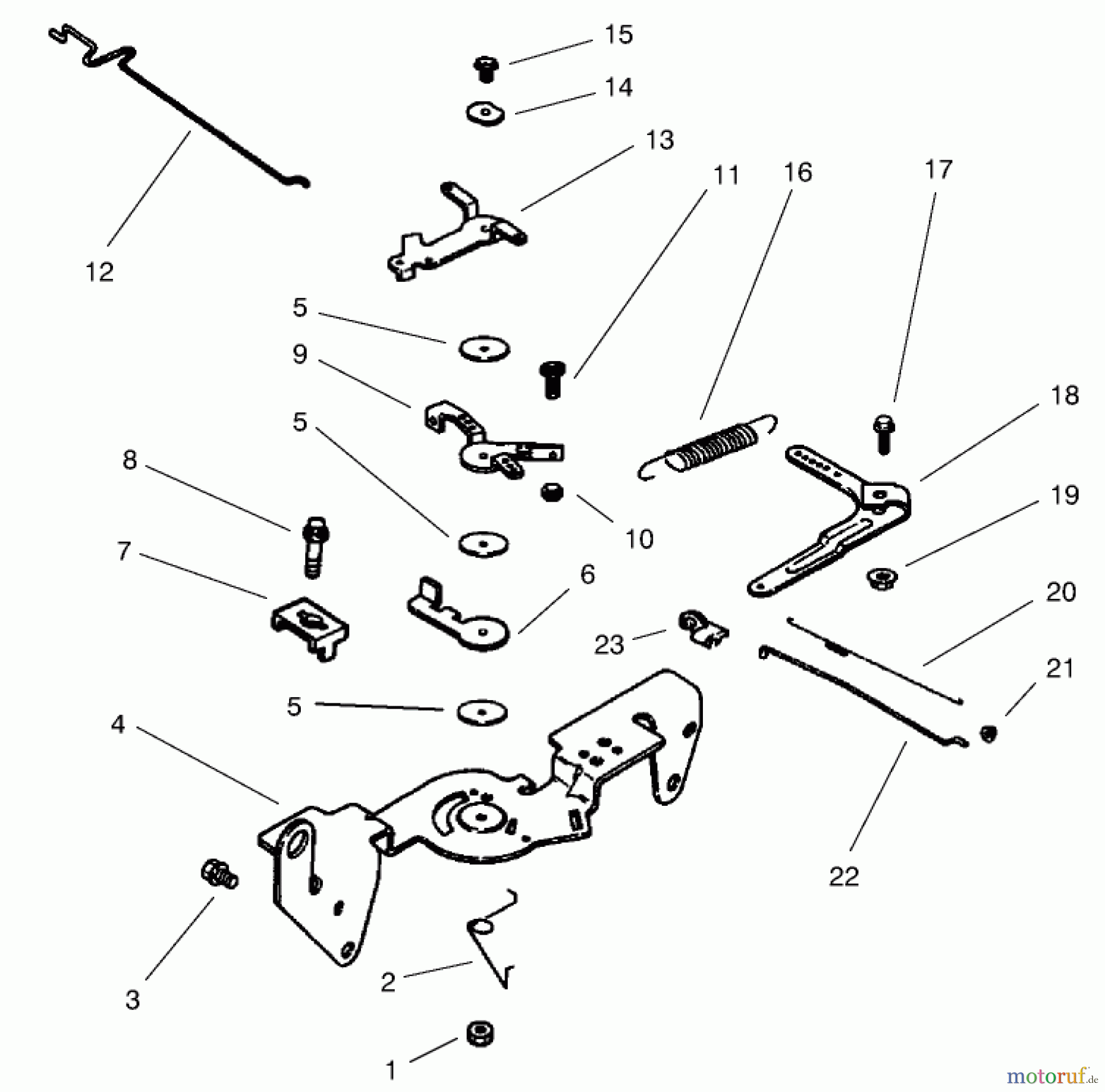 Toro Neu Mowers, Lawn & Garden Tractor Seite 1 73561 (522xi) - Toro 522xi Garden Tractor, 2001 (210000001-210999999) GROUP 9-ENGINE CONTROLS